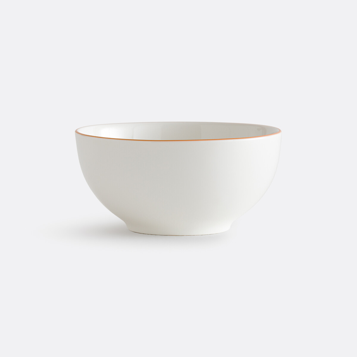 Set of 4 Malo Porcelain Bowls white/orange, LA REDOUTE INTERIEURS