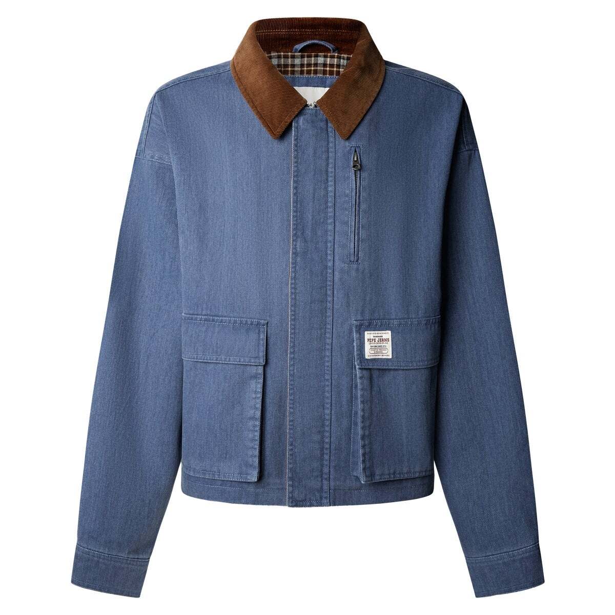 Veste Coupe Regular En Sergé bleu dulwich, PEPE JEANS