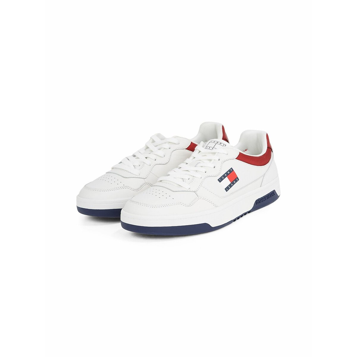 Baskets Cupsole Ess blanc/bleu/rouge, TOMMY JEANS