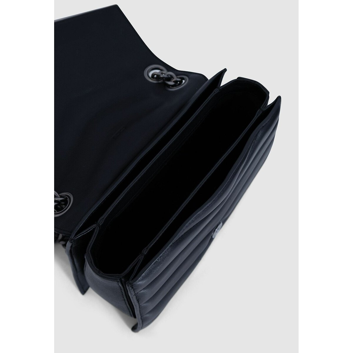 The 1 Timeless Leather Bag with Shoulder Strap black, IKKS
