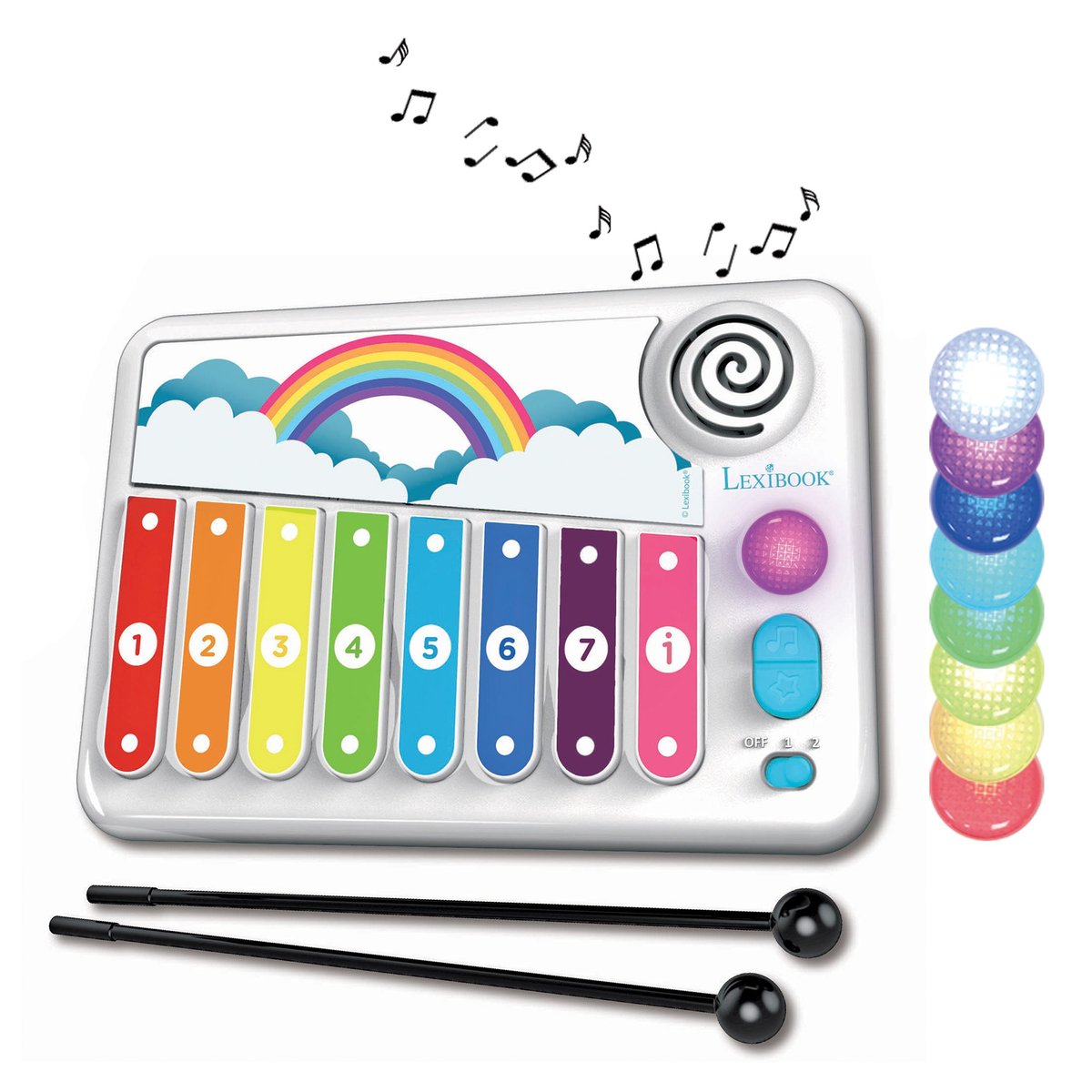 XYLO-FUN Xylophone blanc, LEXIBOOK