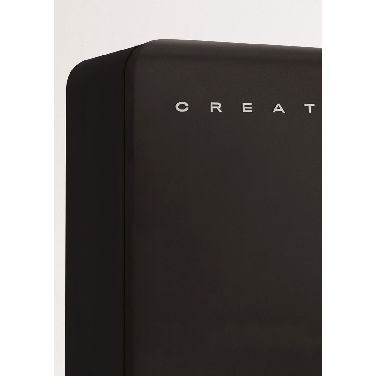 Réfrigérateur style rétro FRIDGE RETRO COMBI 401L noir/argent, CREATE
