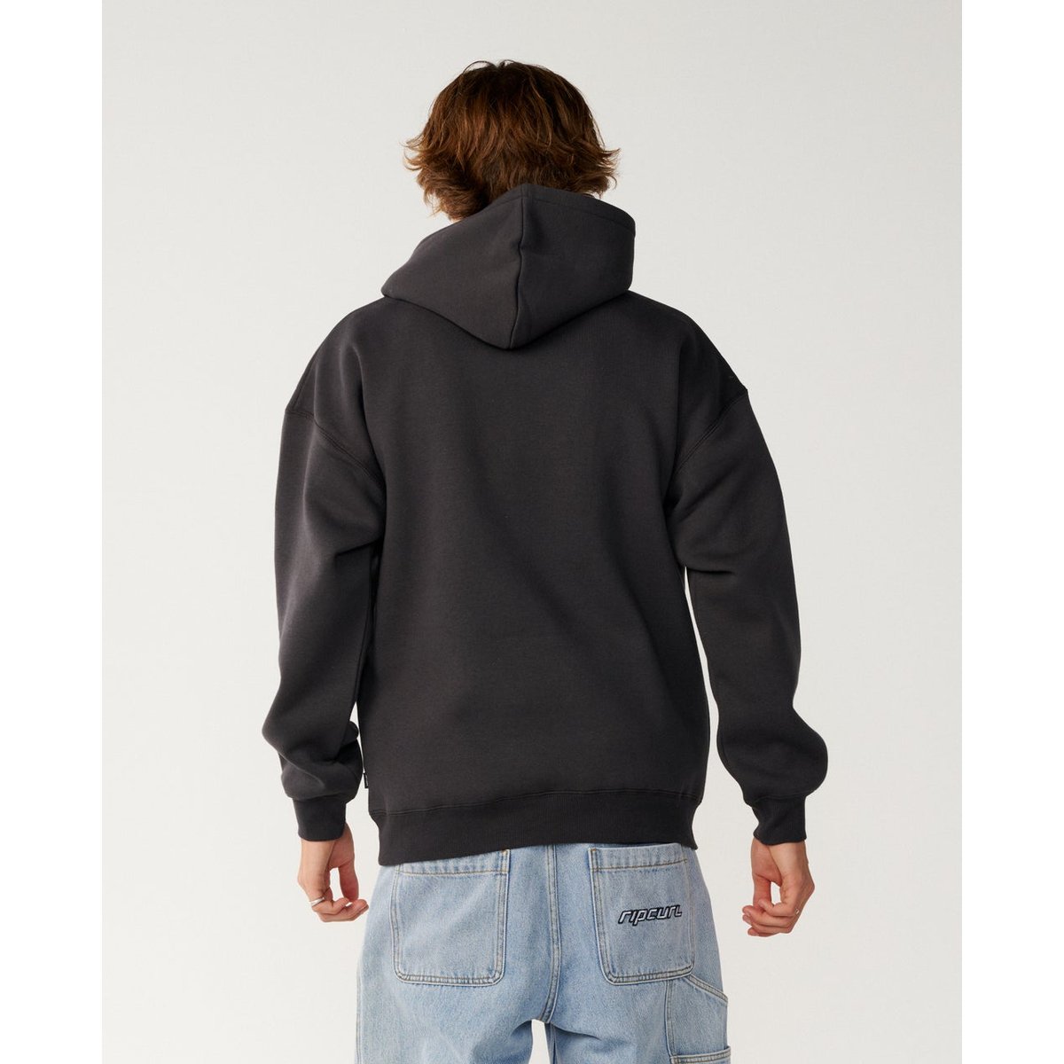 Sweat à capuche Rip Script ICON washed black, RIP CURL