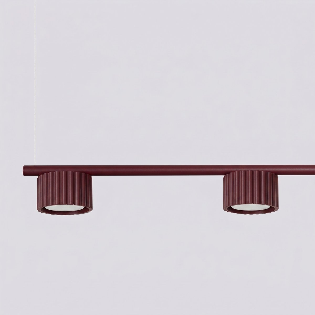Lustre Aluminium Bordeaux Gx53 4 AURA bordeaux, EDEN