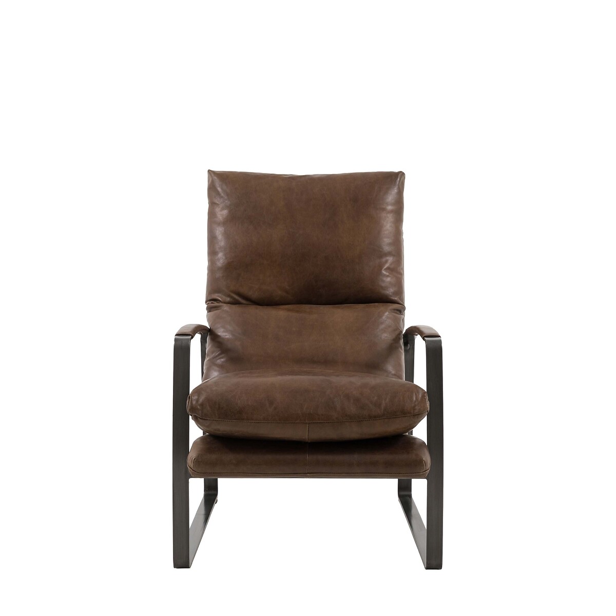 Fabian Leather Lounger Chair brown leather, ÉDITÉ