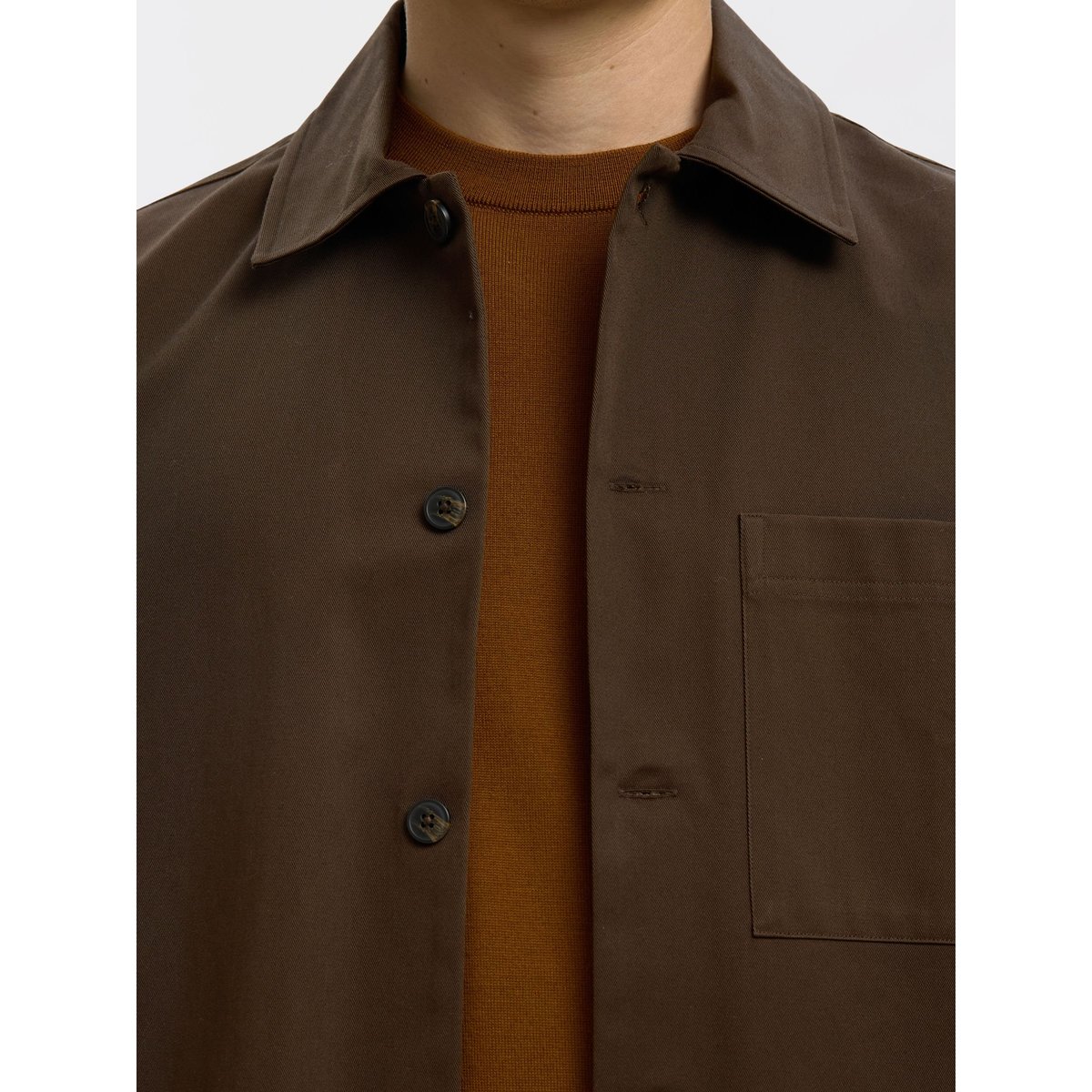 Surchemise marron - delicioso, SELECTED