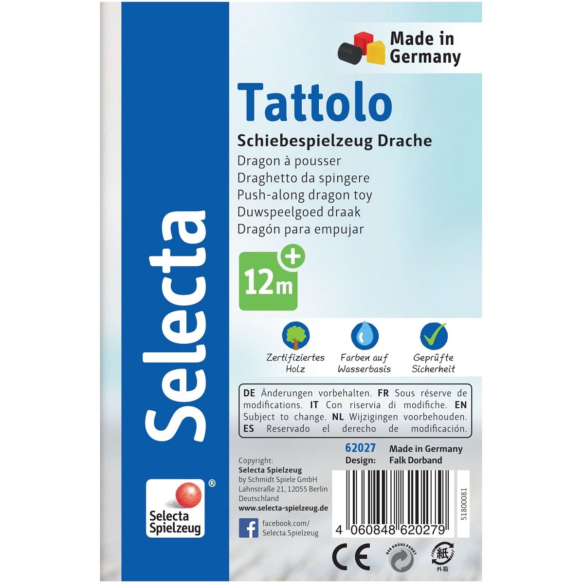 Dragon tattolo vert, SELECTA