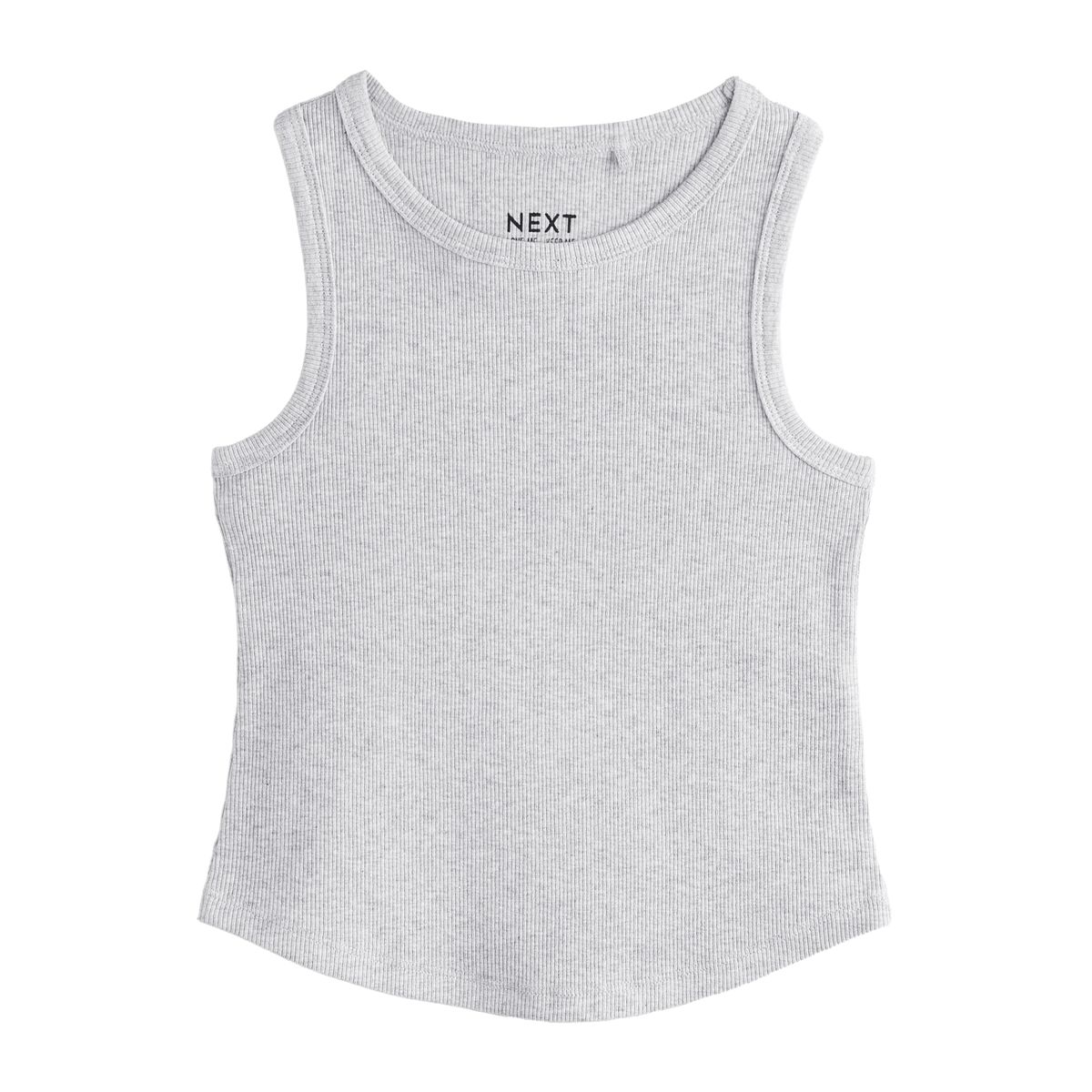 Débardeur côtelé, lot de 3 noir/blanc/gris, NEXT
