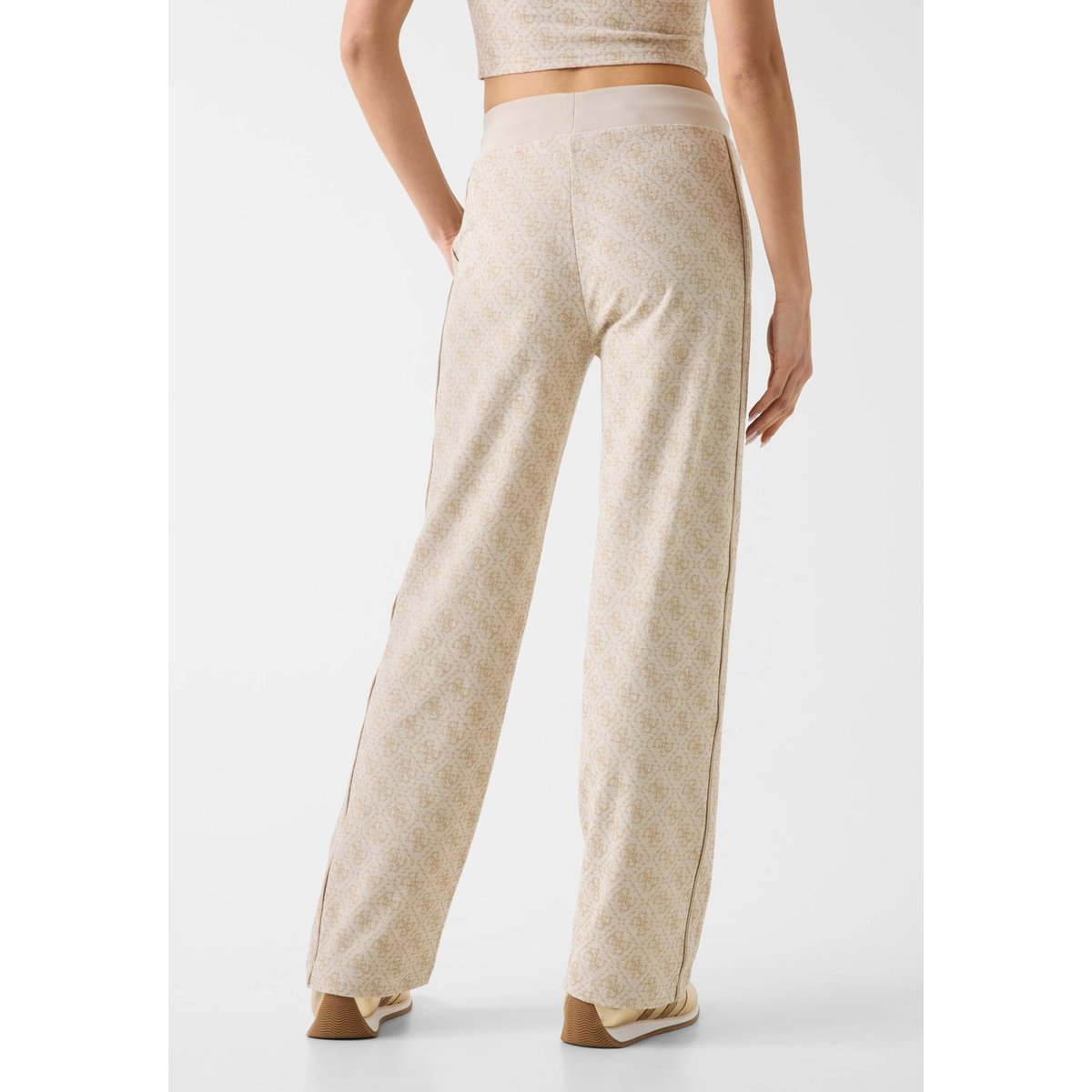 Pantalon De Survêtement Avec Logo 4G beige multi, GUESS