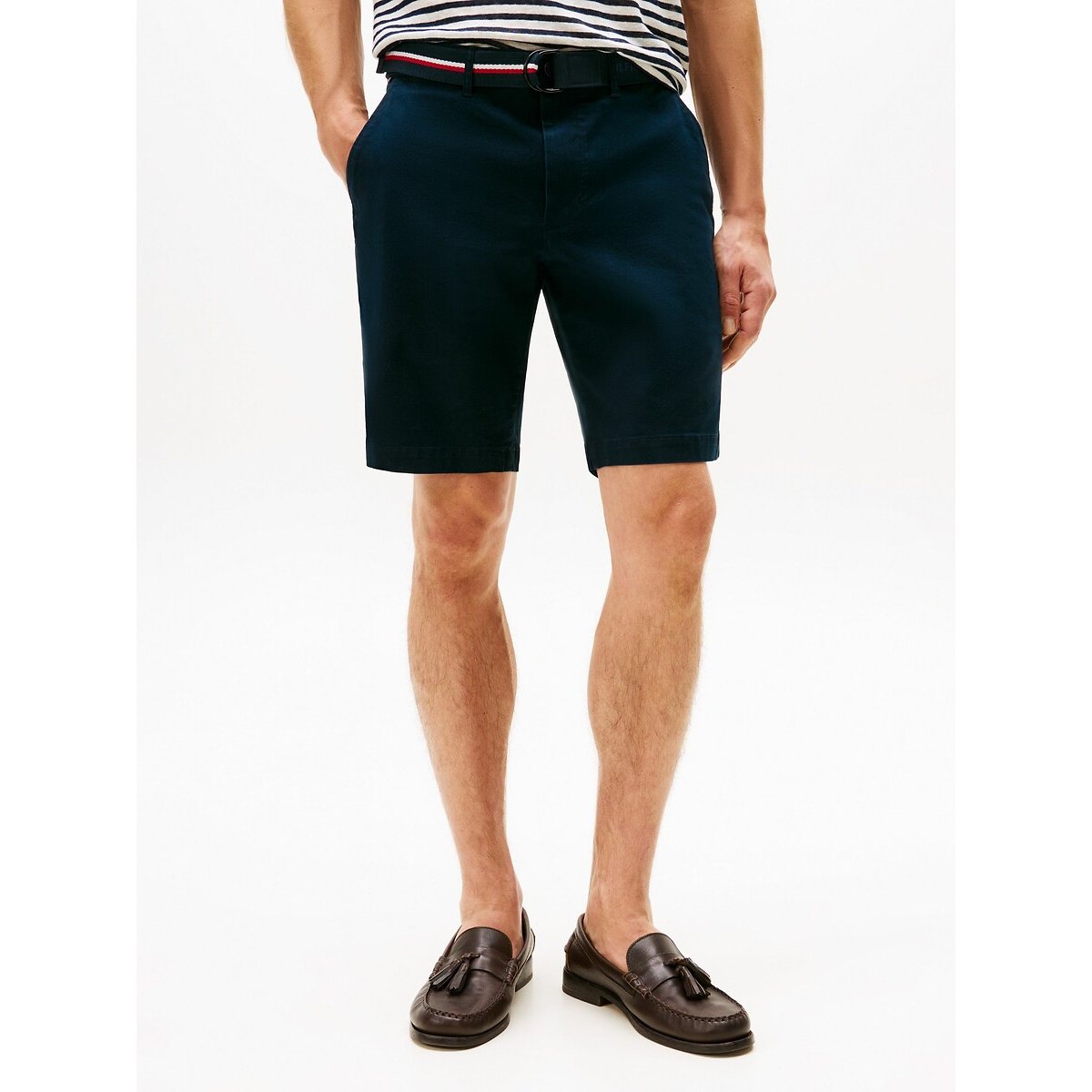 Short essentiel Brooklyn avec ceinture bleu, TOMMY HILFIGER