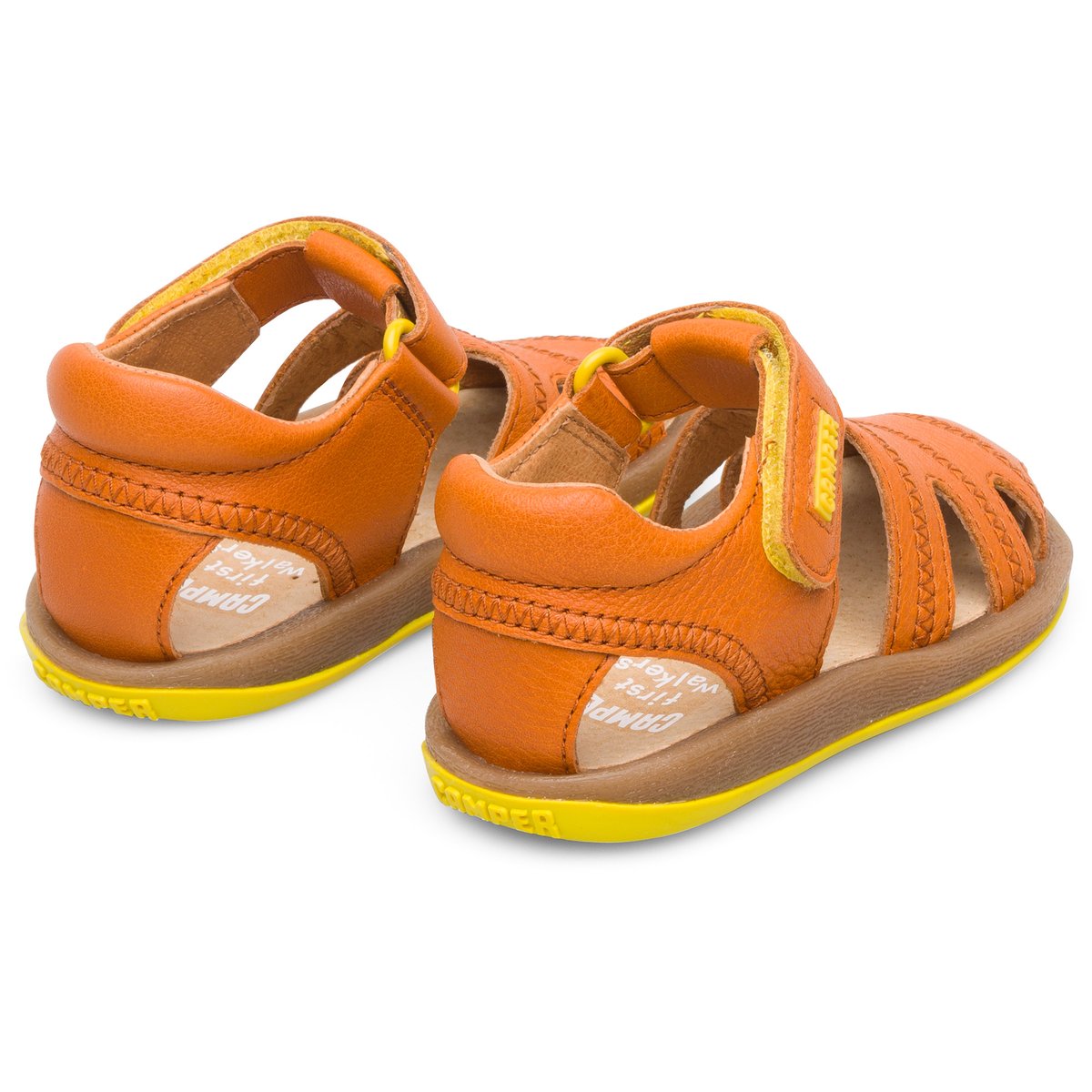Sandales Cuir Bicho orange, CAMPER
