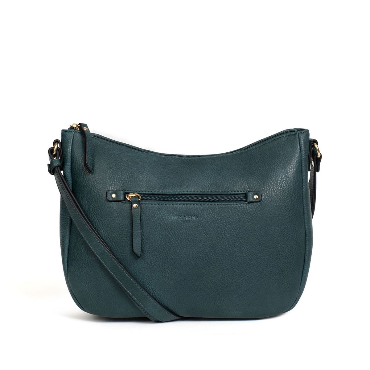 Sac porté travers TOSCANE bleu pétrole, HEXAGONA