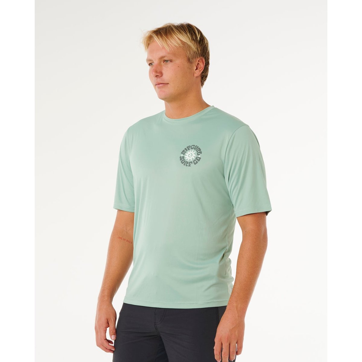 T-shirt anti-UV Pacific Rinse Surflite manches courtes aloe, RIP CURL