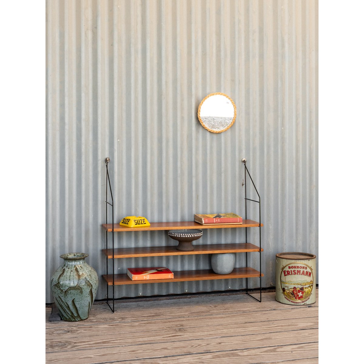 Étagère en bois et métal noir Gaëlle N°1469 - Bon état noir, DEBONGOUT