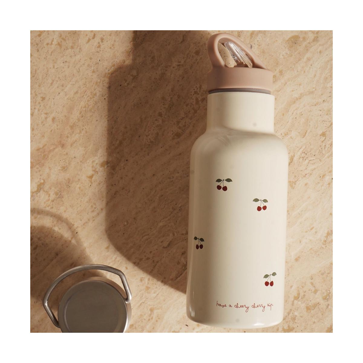 Gourde isotherme rose, rouge, vert, KONGES SLOJD