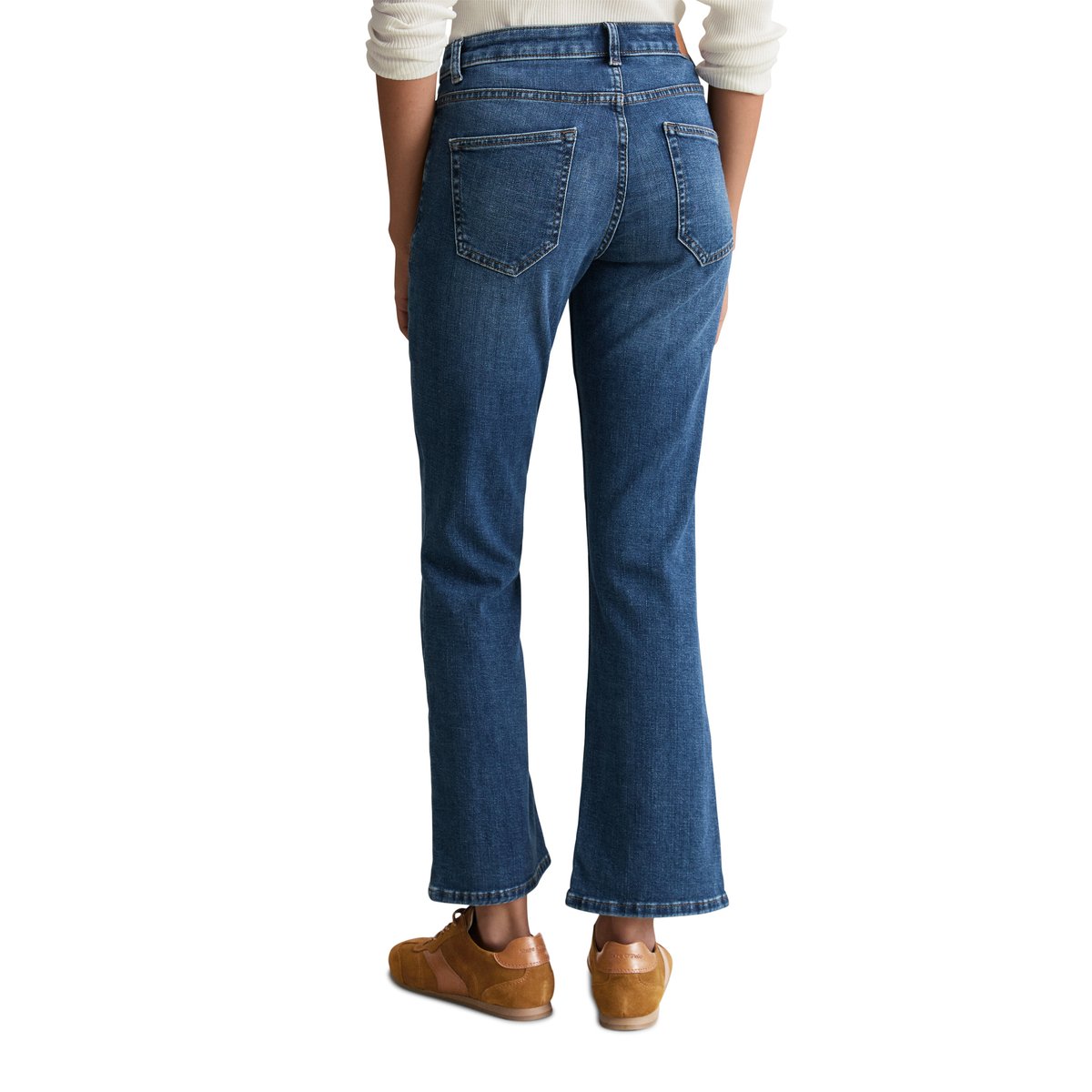 Jeans modèle Josina bootcut en Organic Cotton Stretch bleu foncé, MARC O’POLO DENIM