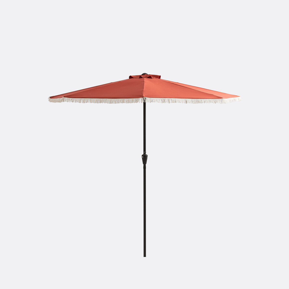 Demi-parasol de balcon à franges Medio terracotta, LA REDOUTE INTERIEURS