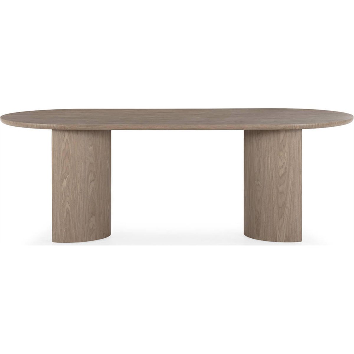 Table à manger ovale en bois brun, RECOLLECTION