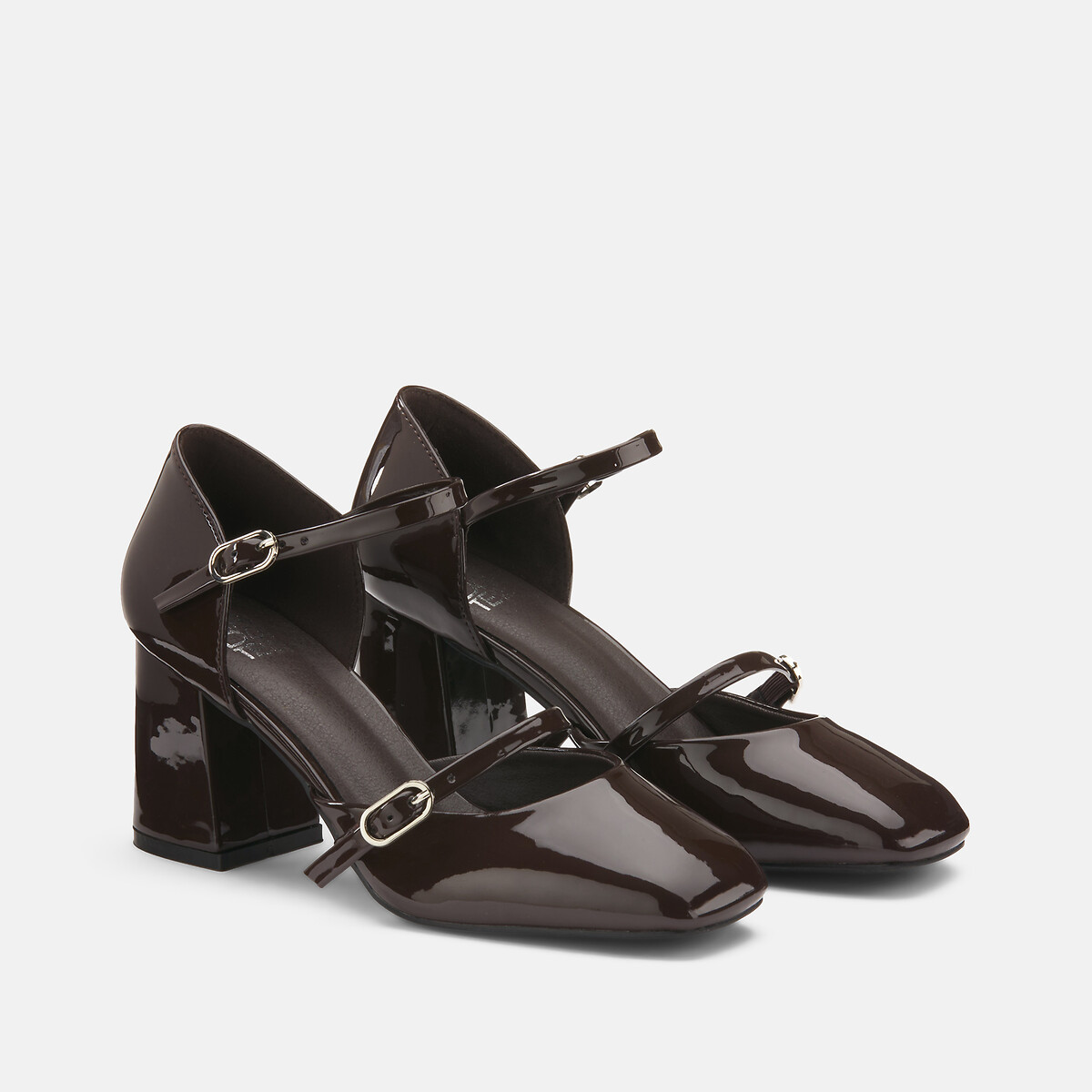 Polyurethane Block Heels brown, LA REDOUTE COLLECTIONS