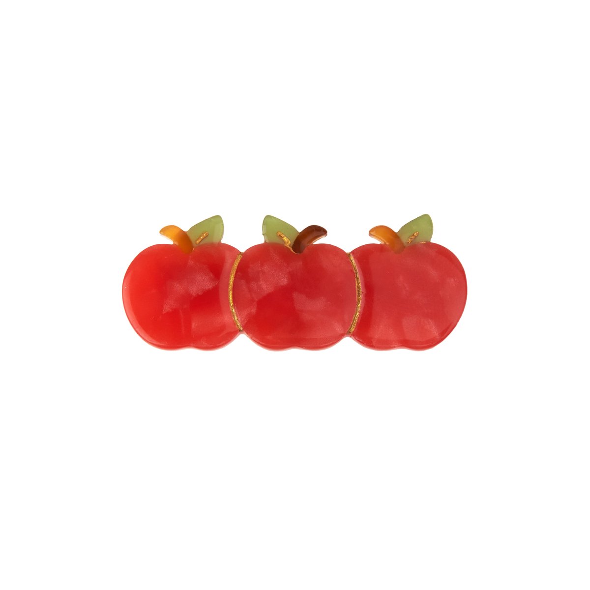 Barrette POMME rouge, COUCOU SUZETTE