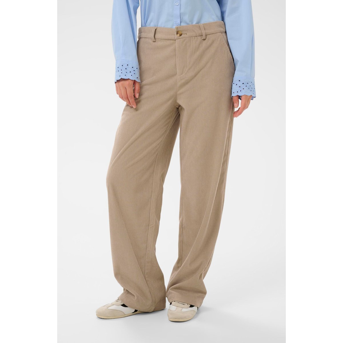 Pantalon de costume marron cobblestone, CREAM