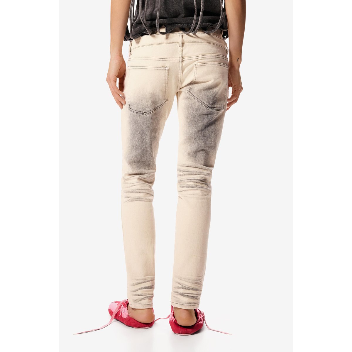 Jean skinny Masha Popova beige, DESIGUAL