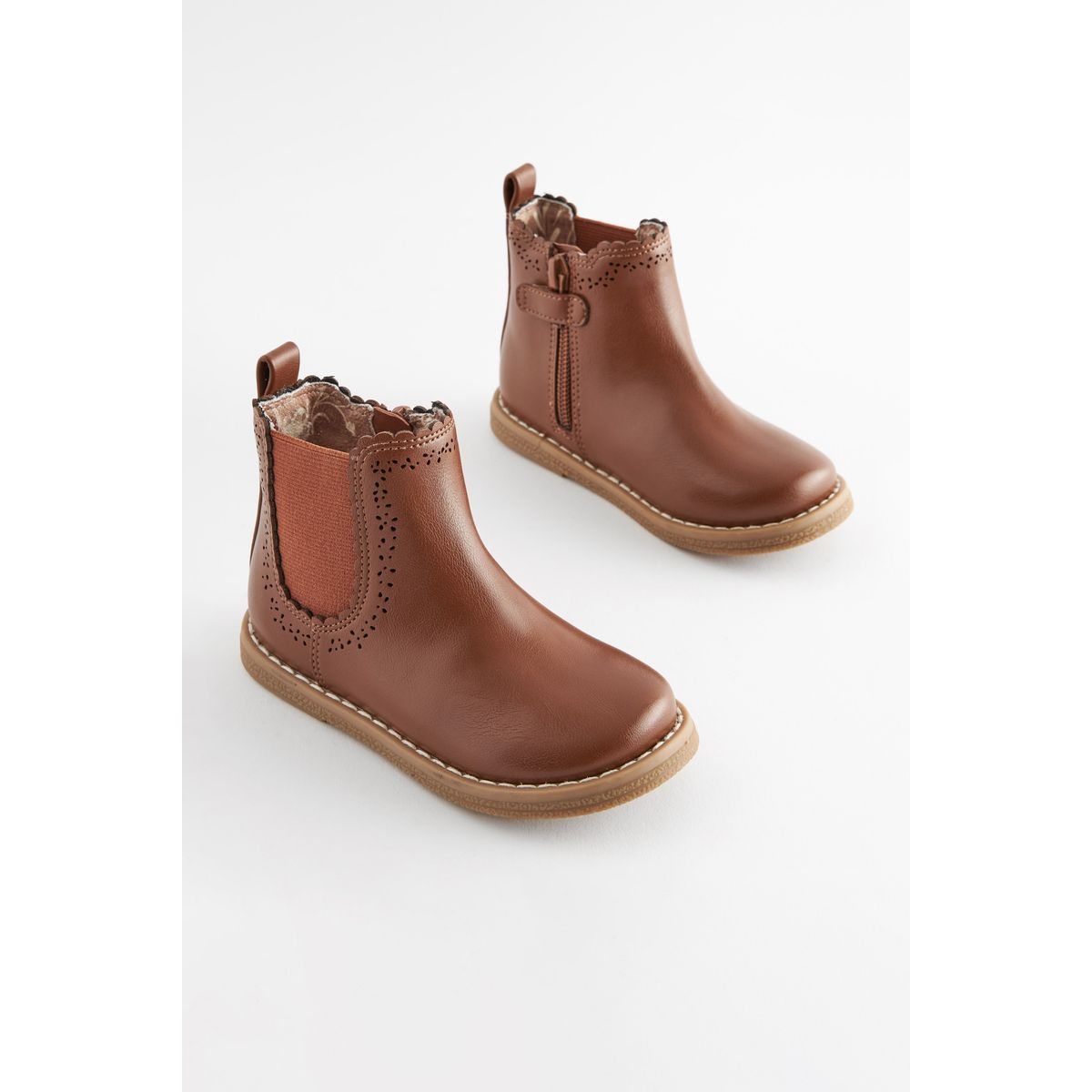 Bottines chelsea pour randonnée marron fauve, NEXT