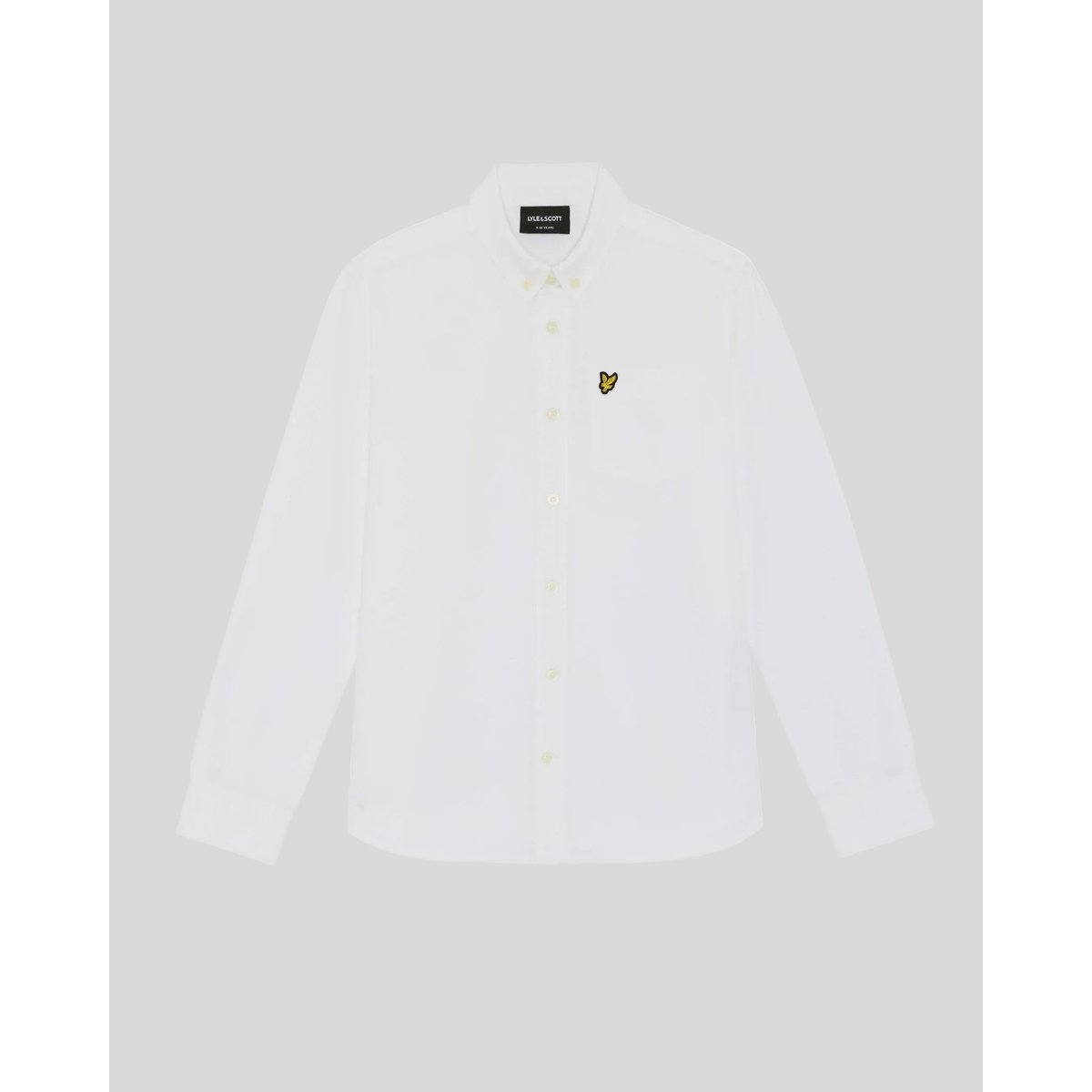 Chemise Oxford en coton boutonné blanc, LYLE & SCOTT