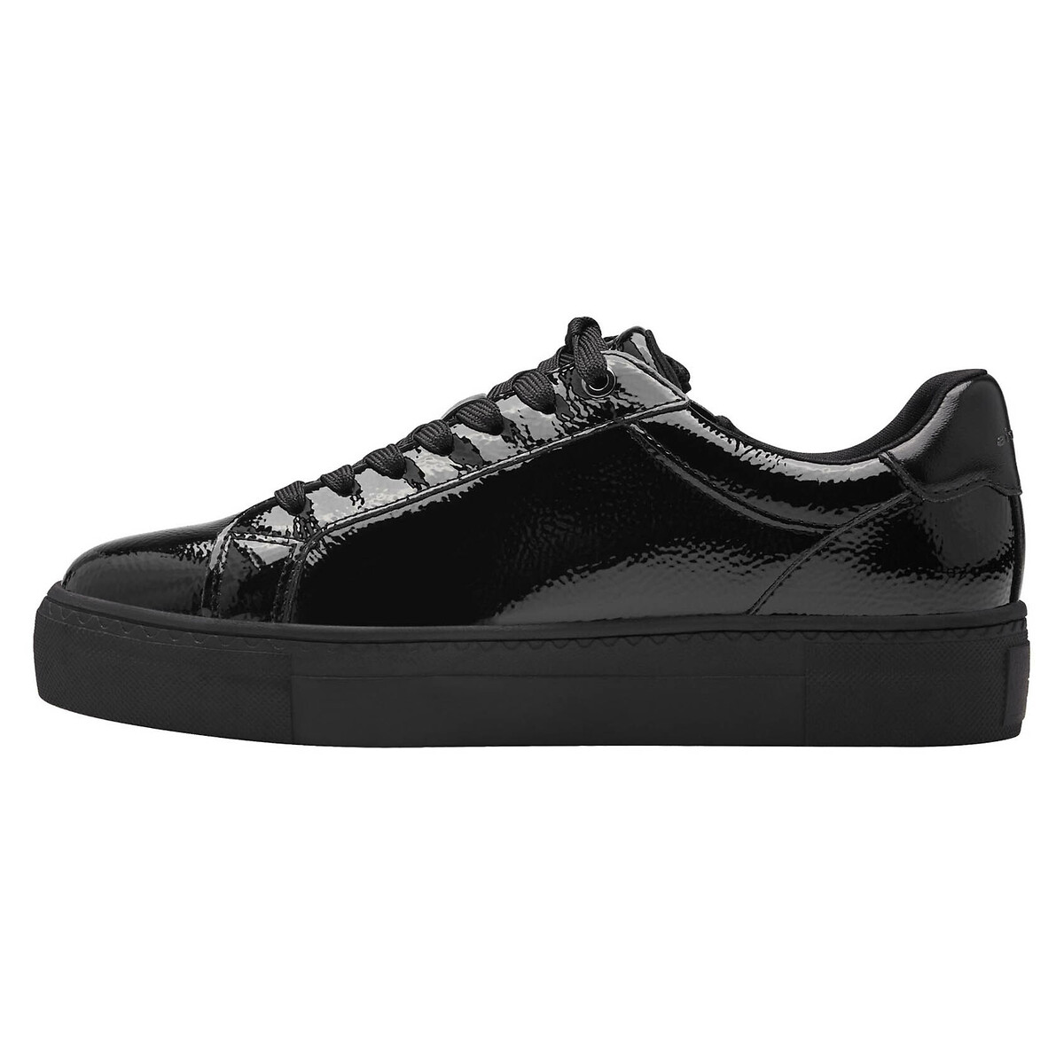 Baskets vernies noir verni, TAMARIS