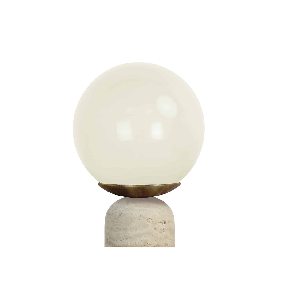 Lampe De Table Marbre LAZIO SPHERE crème, LEITMOTIV
