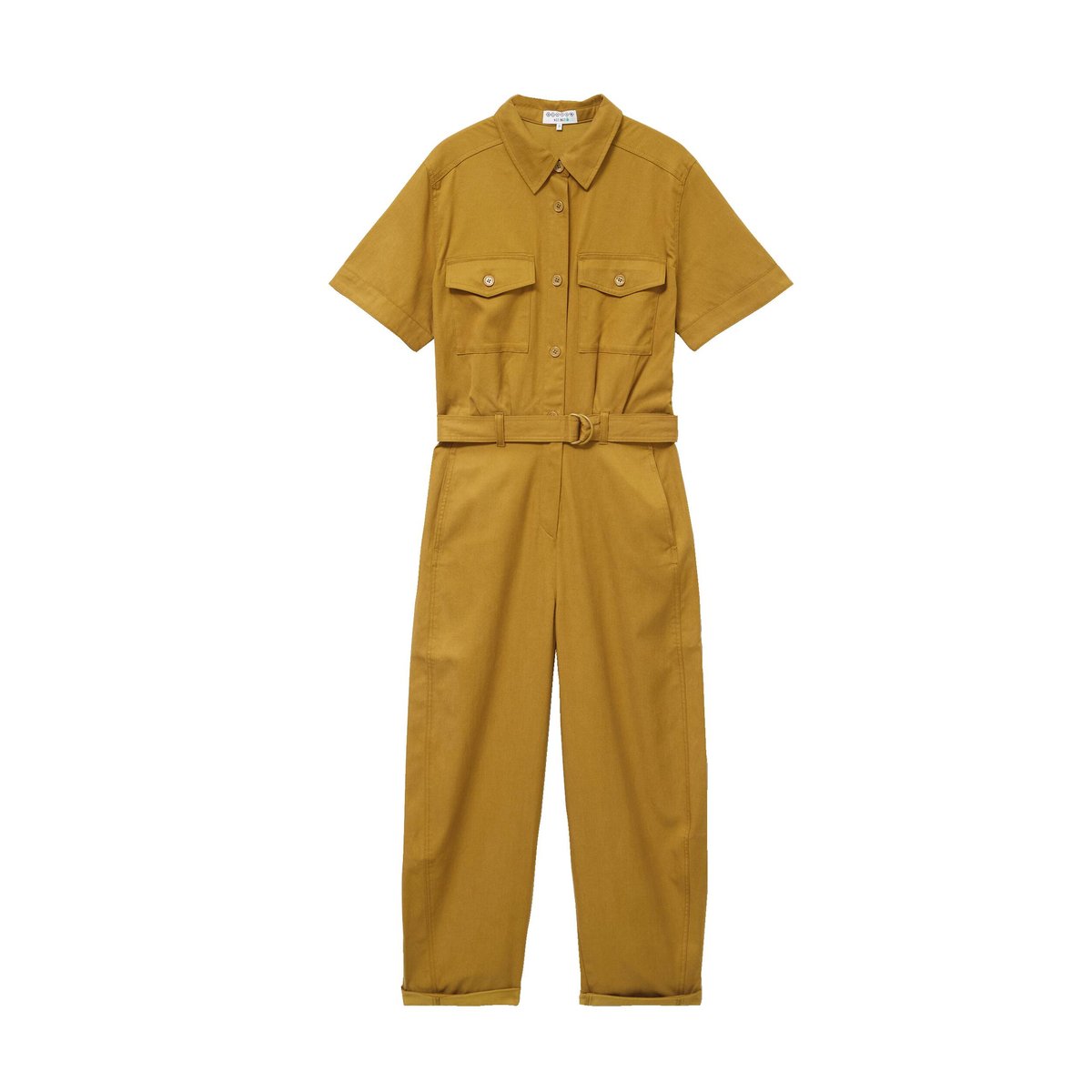 Combinaison salopette col américain vert olive, BONOBO