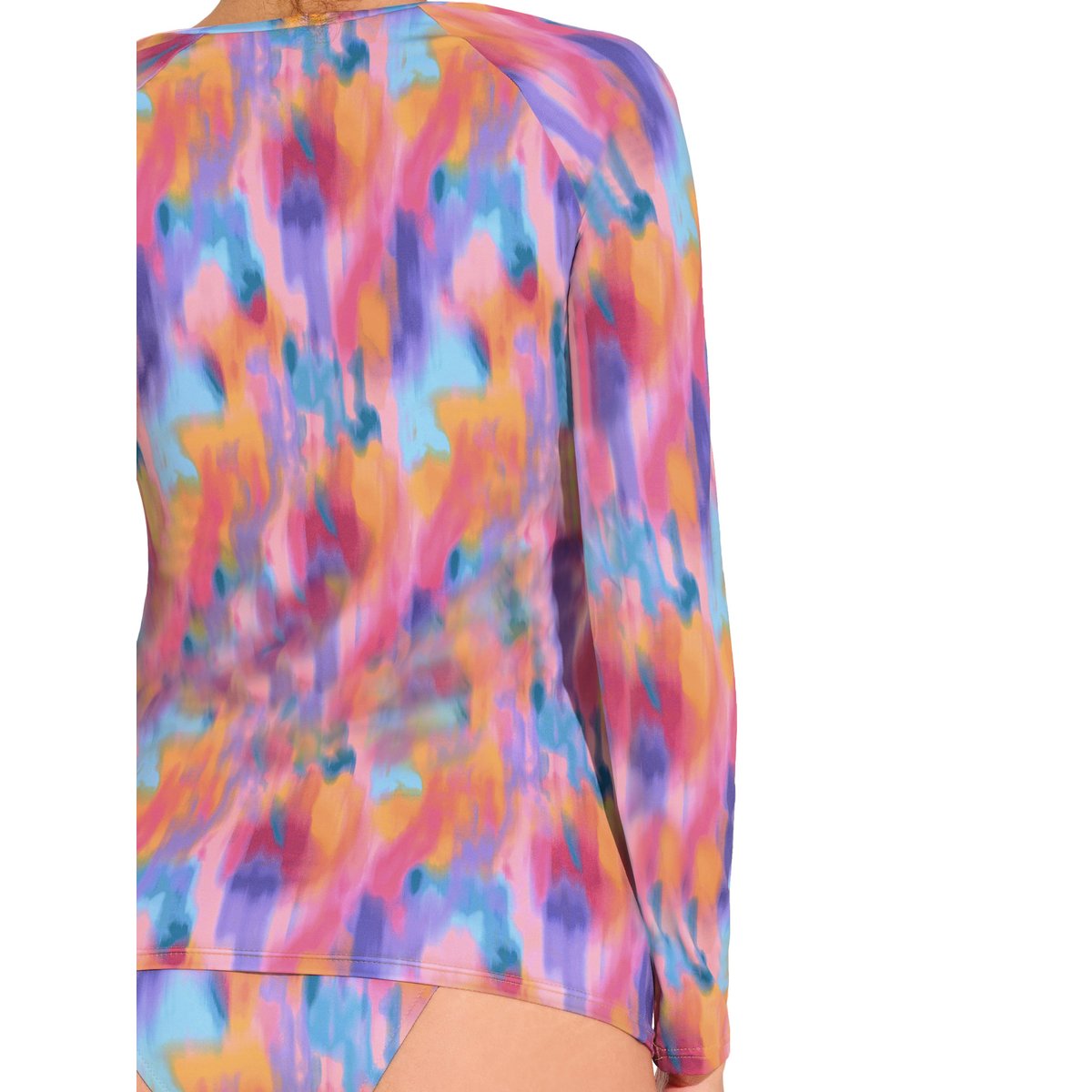 Haut maillot bain t-shirt de plage JERSEY orange, LISCA