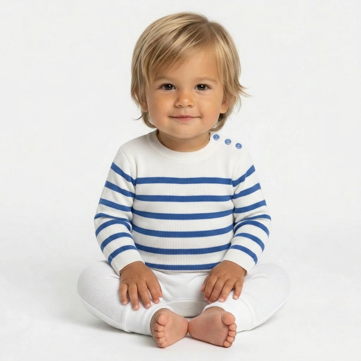 Pull bébé - Très bon état blanc, ACANTHE