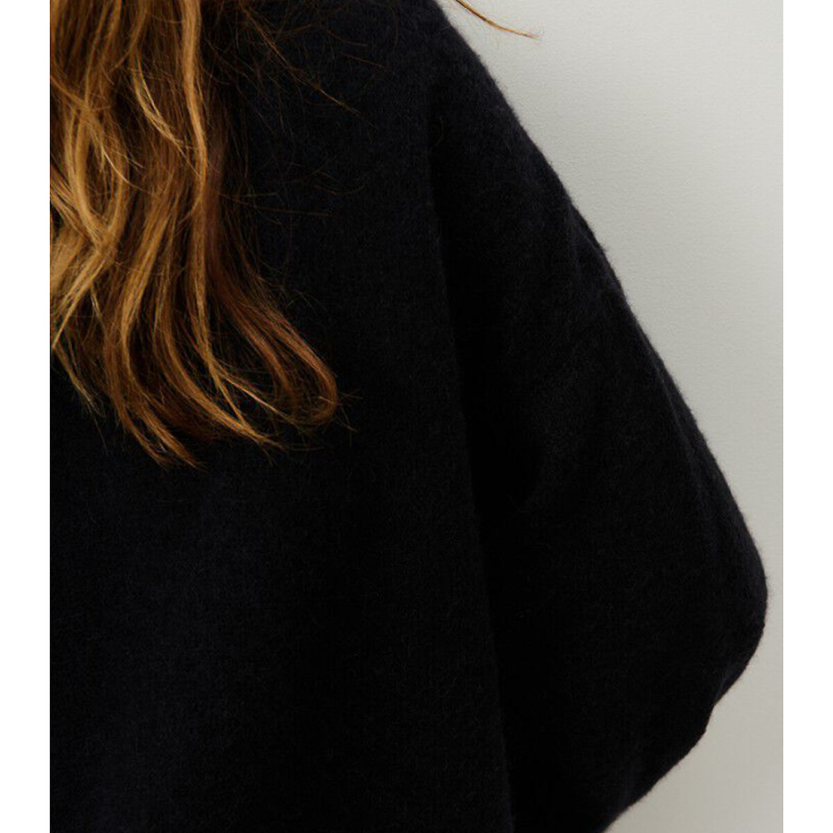 Camisola de mangas compridas, decote à barco, VITOW preto , AMERICAN VINTAGE