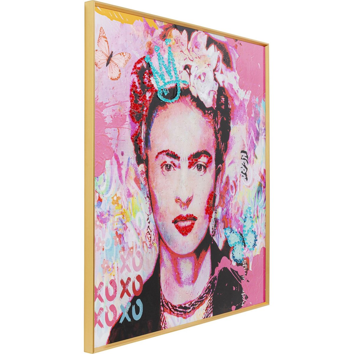 Affiche encadrée Mexico, LA VIVA rose, KARE DESIGN