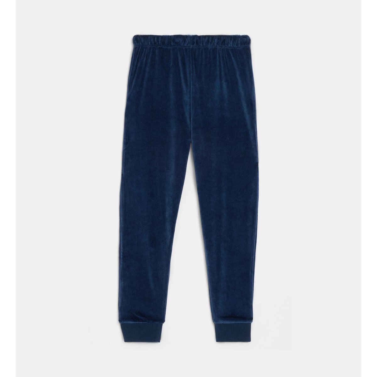 Ensemble pyjama tanguy velours beige et bleu, CADET ROUSSELLE