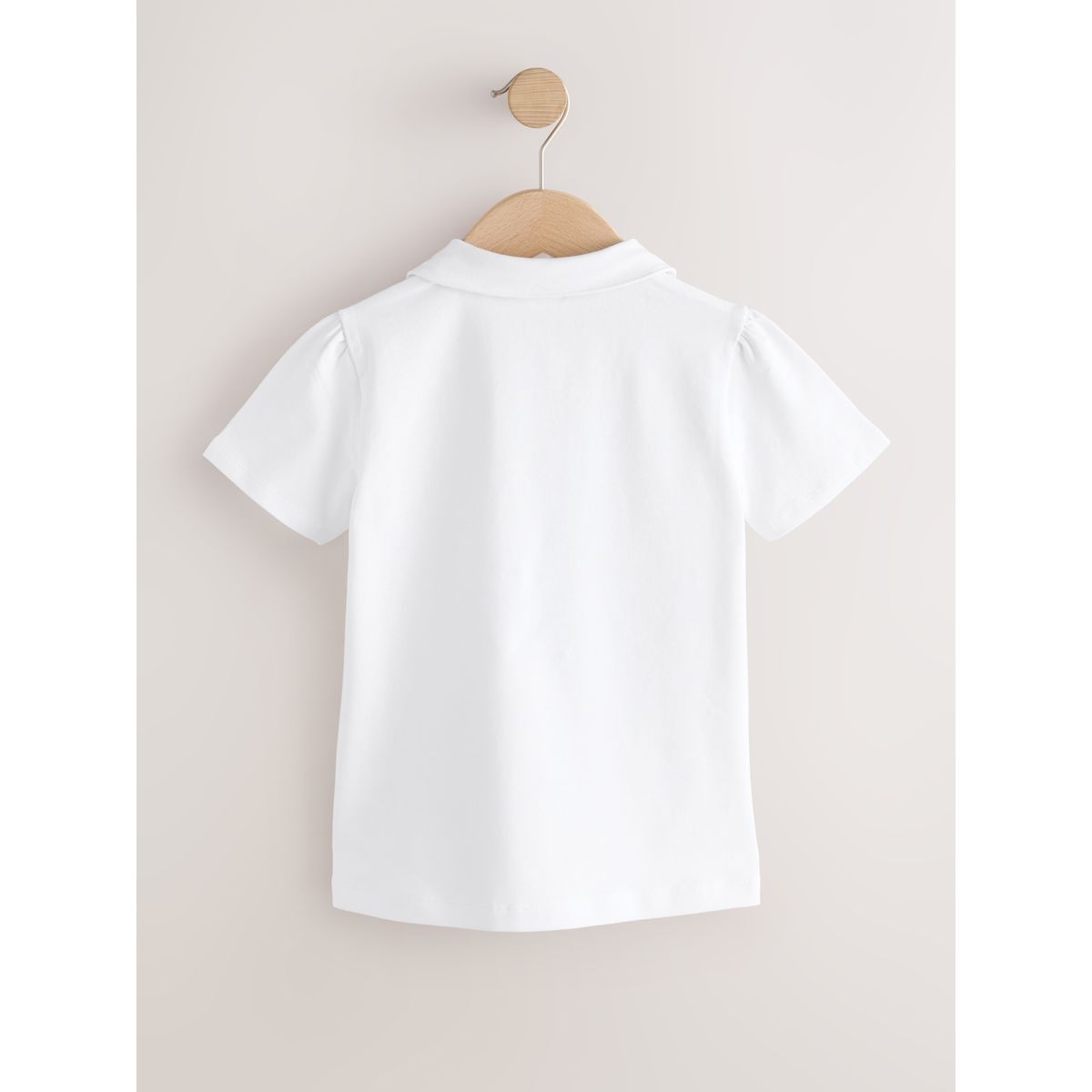 Haut d’école en coton stretch, lot de 2 blanc, NEXT