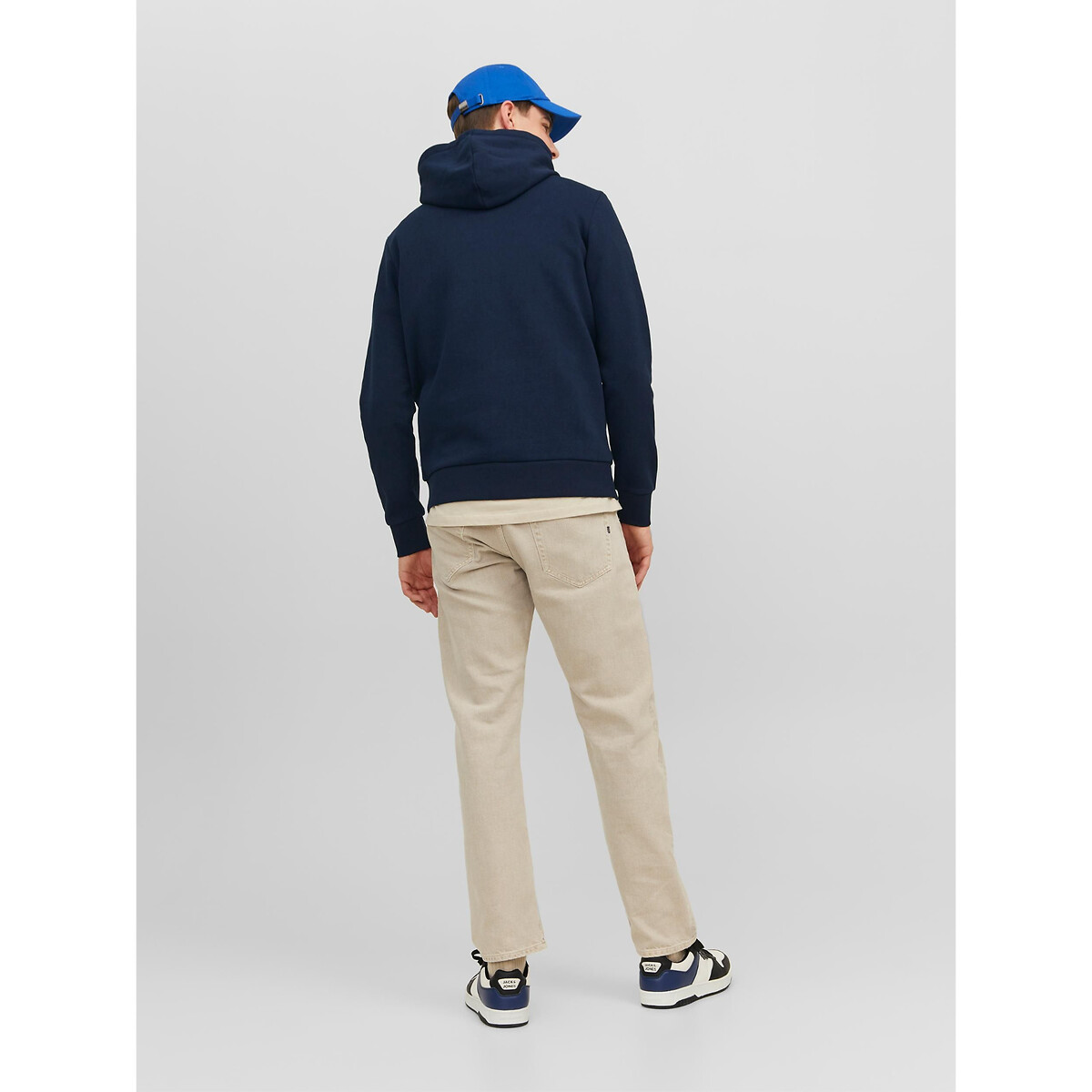 Sweat à capuche jjecorp bleu marine, JACK & JONES