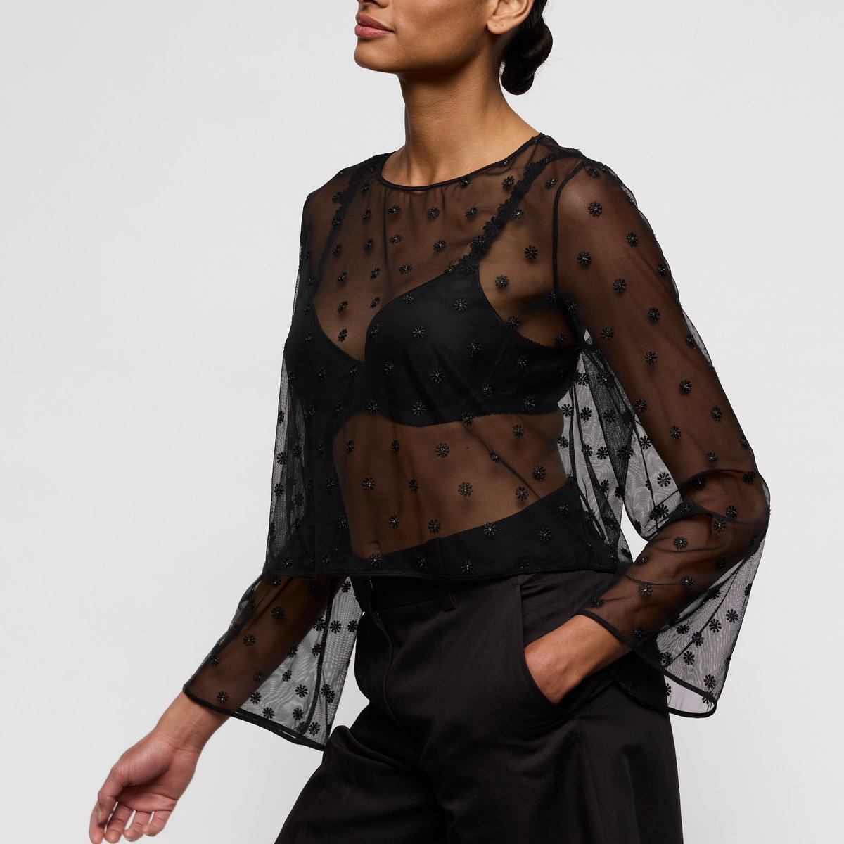 caraco sans Bonnets DAISY noir, MARIE JO