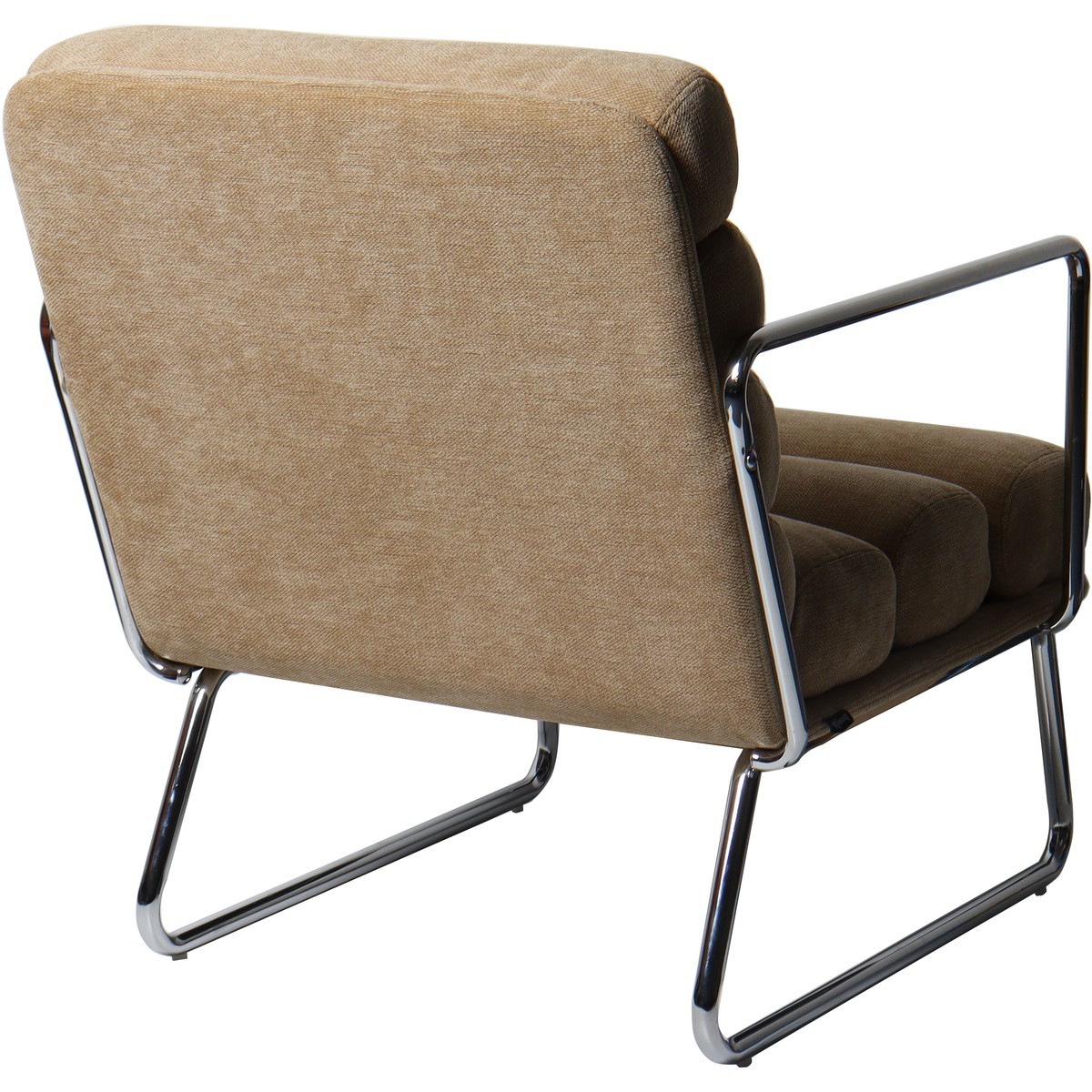 Fauteuil en tissu chenille - VANIA miel, HOMIFAB