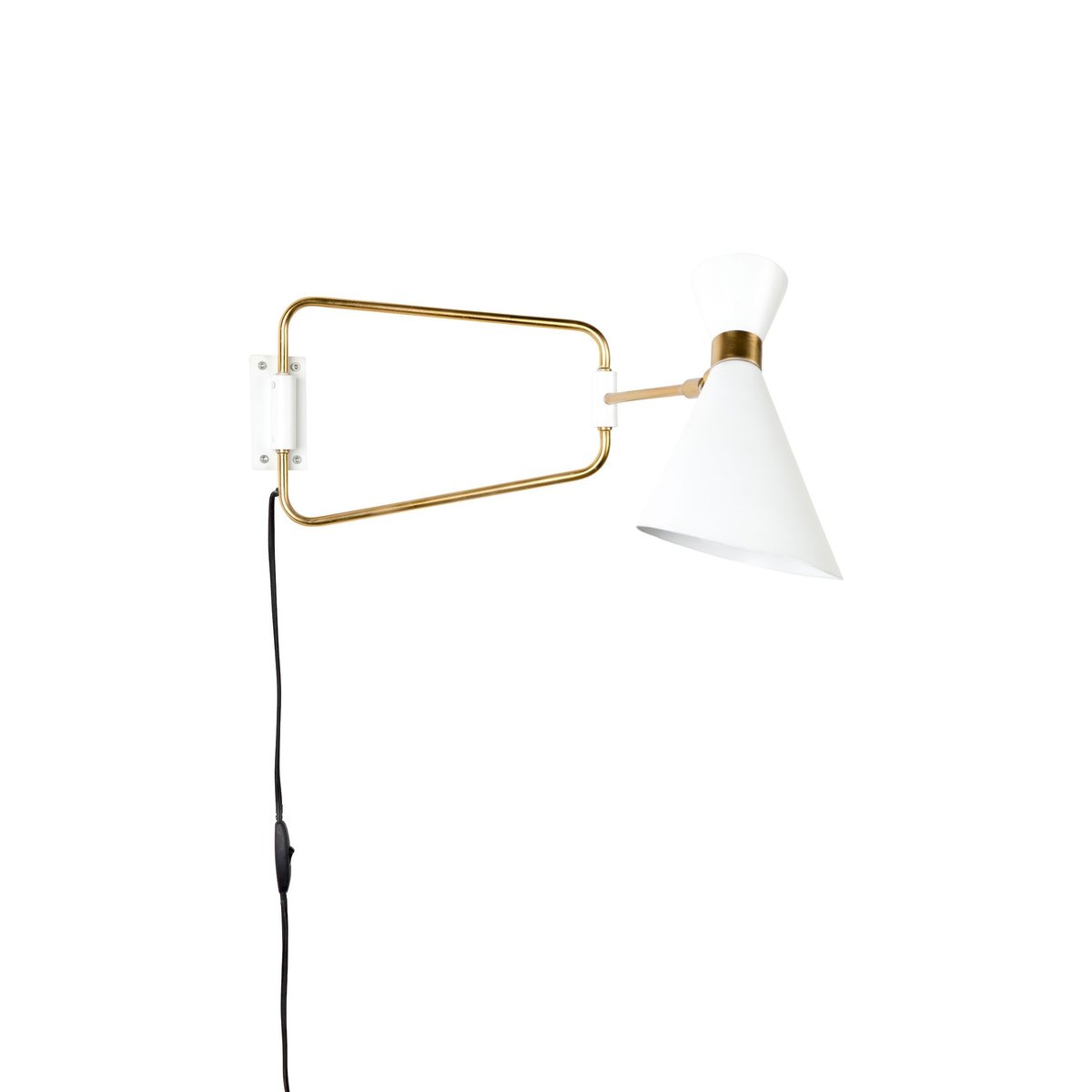 Applique en métal design, SHADY blanc, ZUIVER