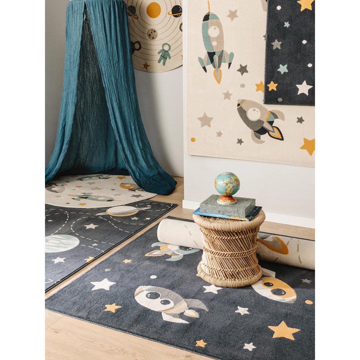 Tapis enfant APOLLO crème, BENUTA