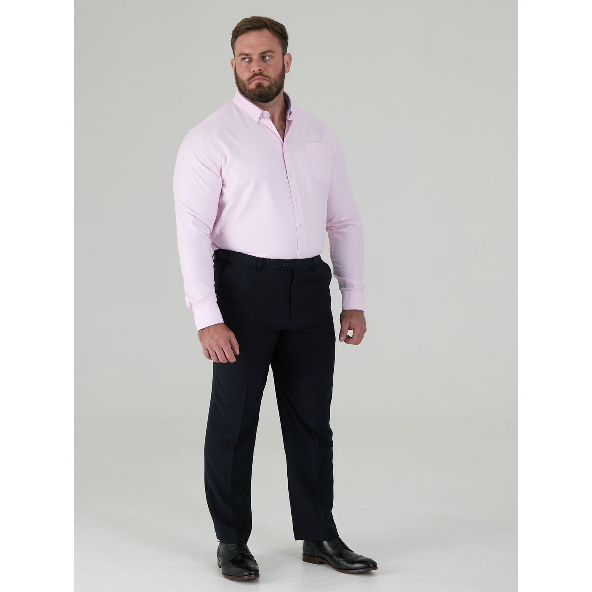 Pantalon à taille ajustable grande taille MAX bleu marine, DUKE