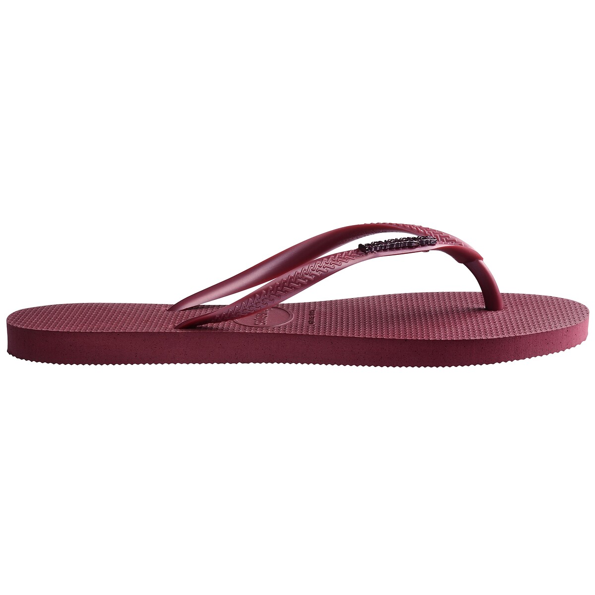 Teenslippers HAV SLIM LOGO METALLIC bordeaux , HAVAIANAS