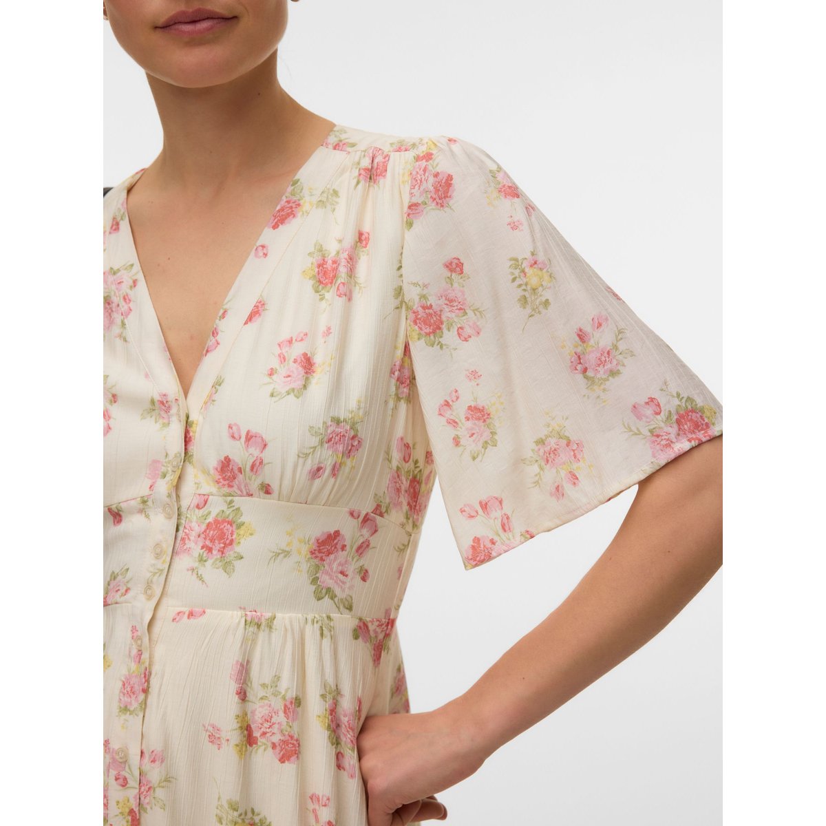 Robe Smockée birch 1, VERO MODA