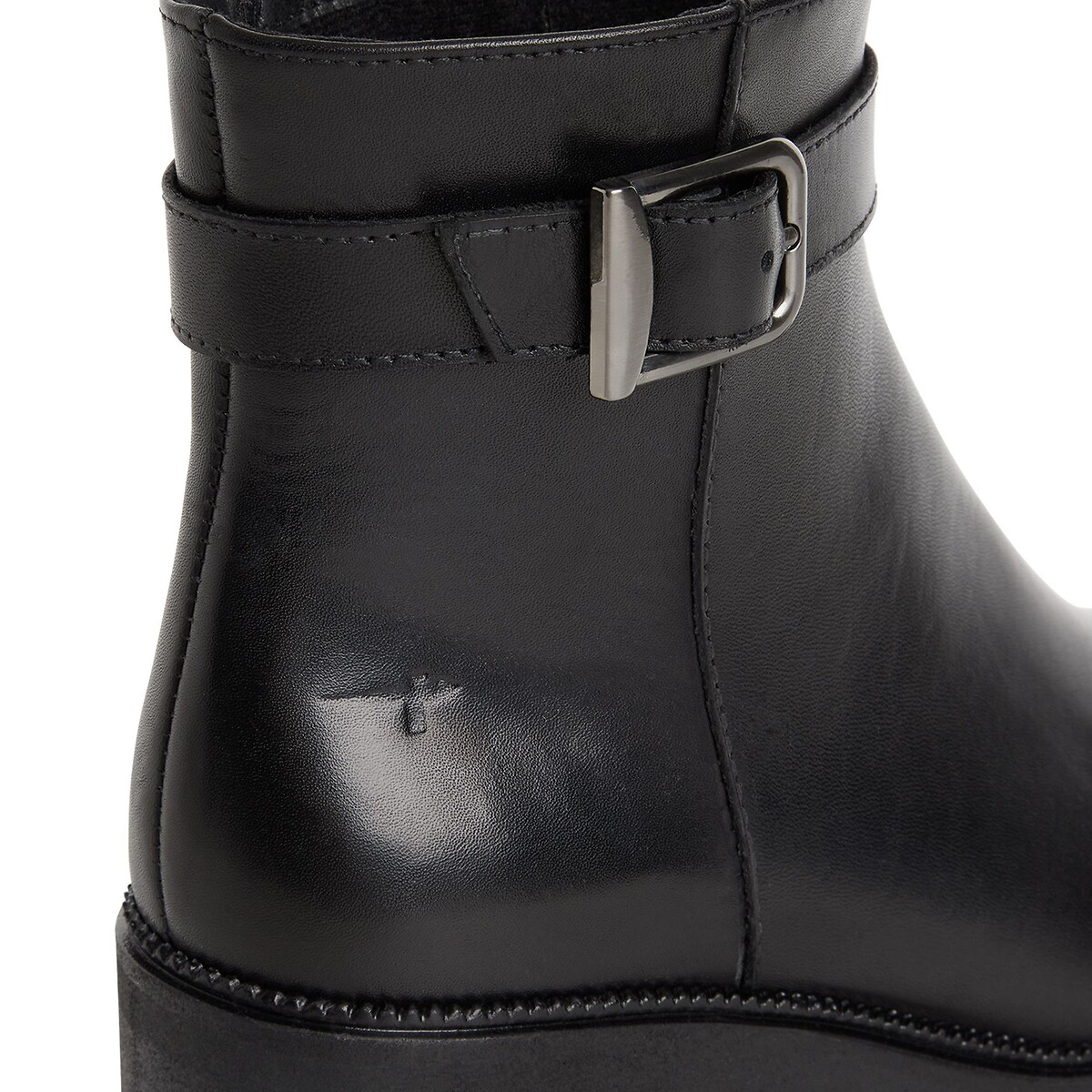 Botines de piel negro, TAMARIS