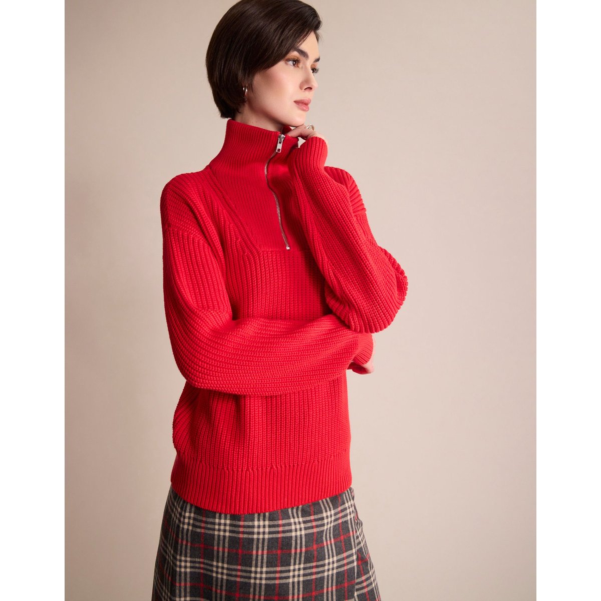 Pull Logan rouge, INES DE LA FRESSANGE PARIS