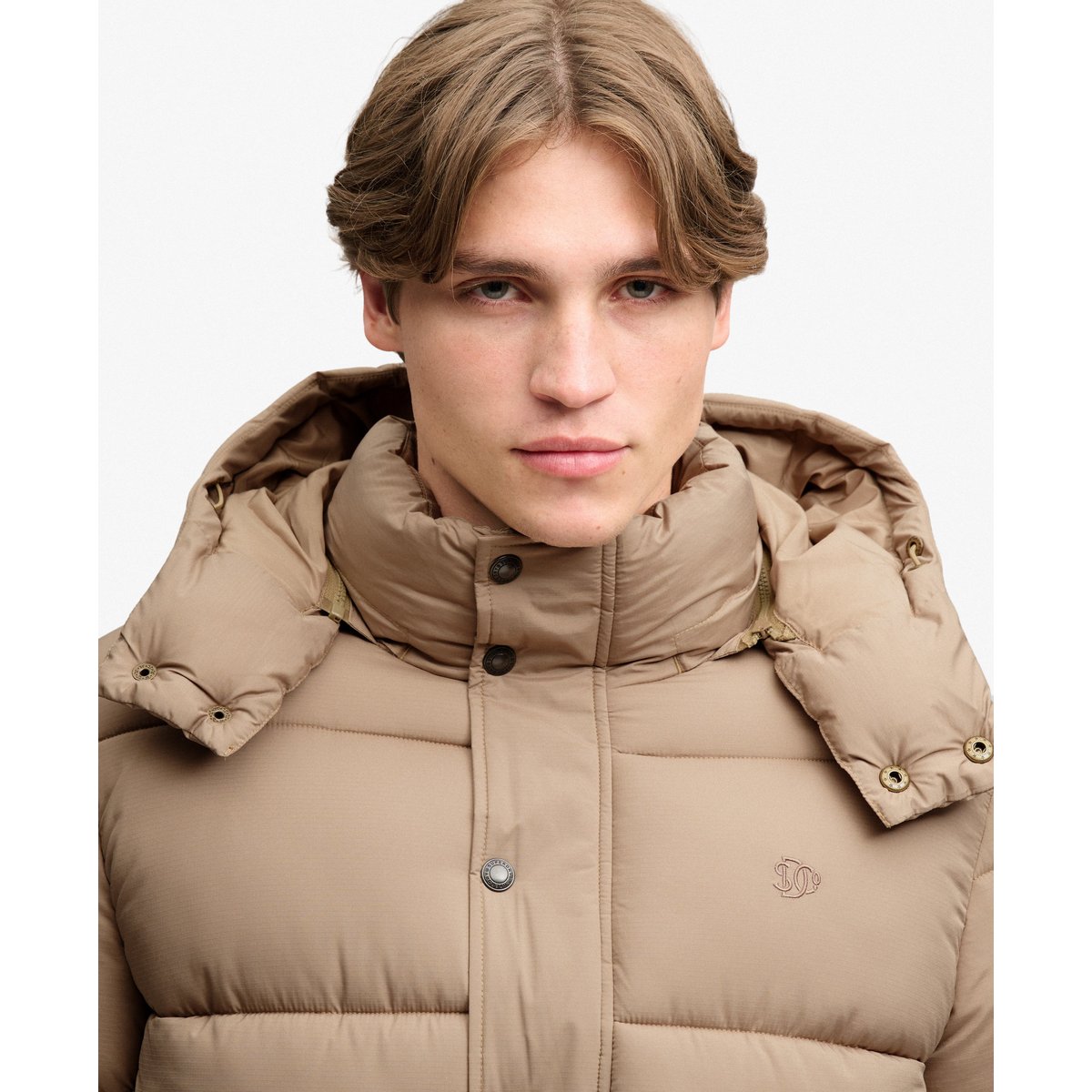 Doudoune Premium Ripstop beige peak sands, SUPERDRY