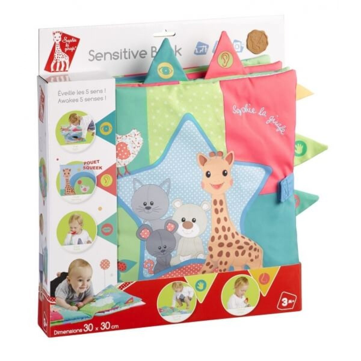 Livre bébé d'éveil Sophie la girafe Fresh Touch multicolore, SOPHIE LA GIRAFE