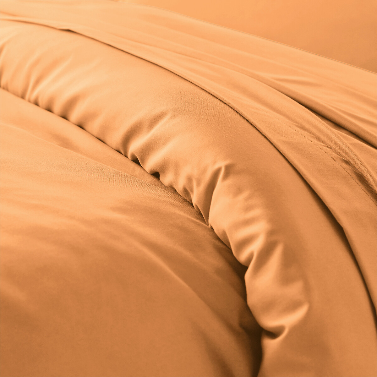 Housse de couette unie en polycoton, Scenario mangue, LA REDOUTE INTERIEURS